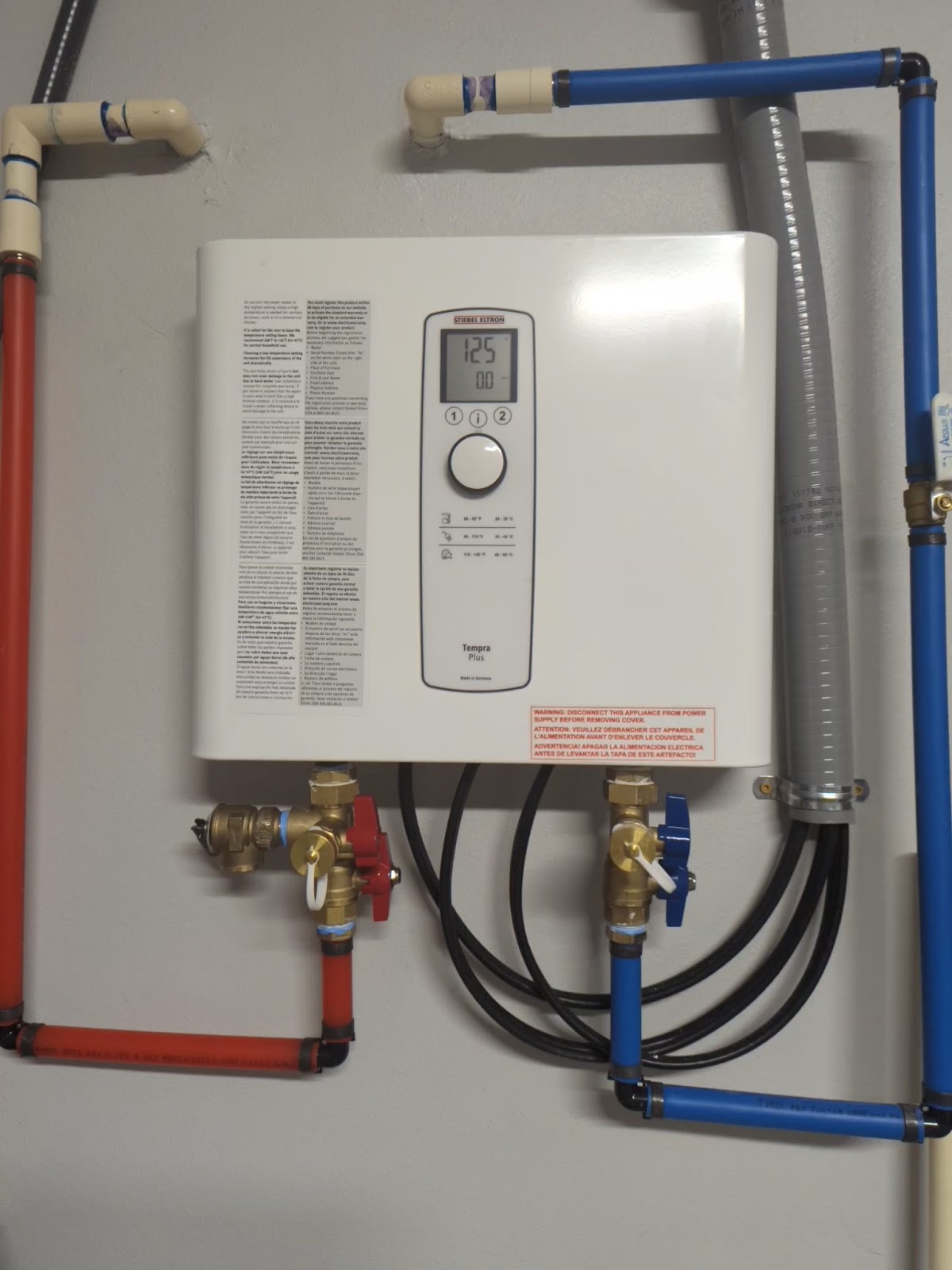 Tankless water heater installation by Robert's Repair Plumbing